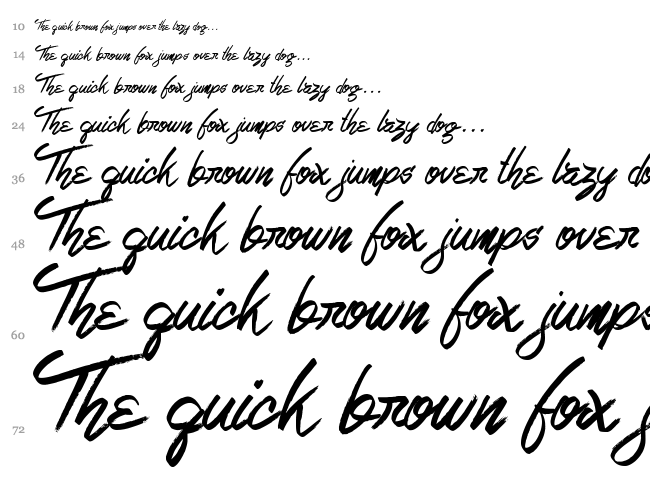 Love Rock font waterfall